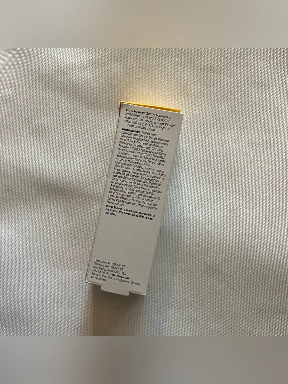 Derma E No Dark Circles Perfecting Vegan Eye Cream 0.5 Oz Full Size NWT